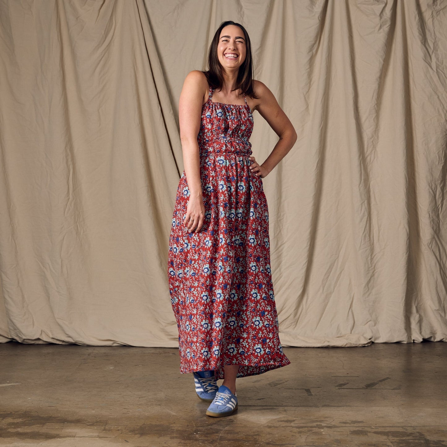 Kanya Floral Cotton Maxi Style Dress