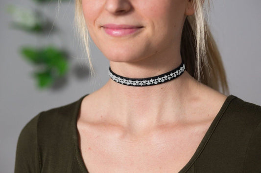 Rana Choker / Wrap Bracelet - Ecru