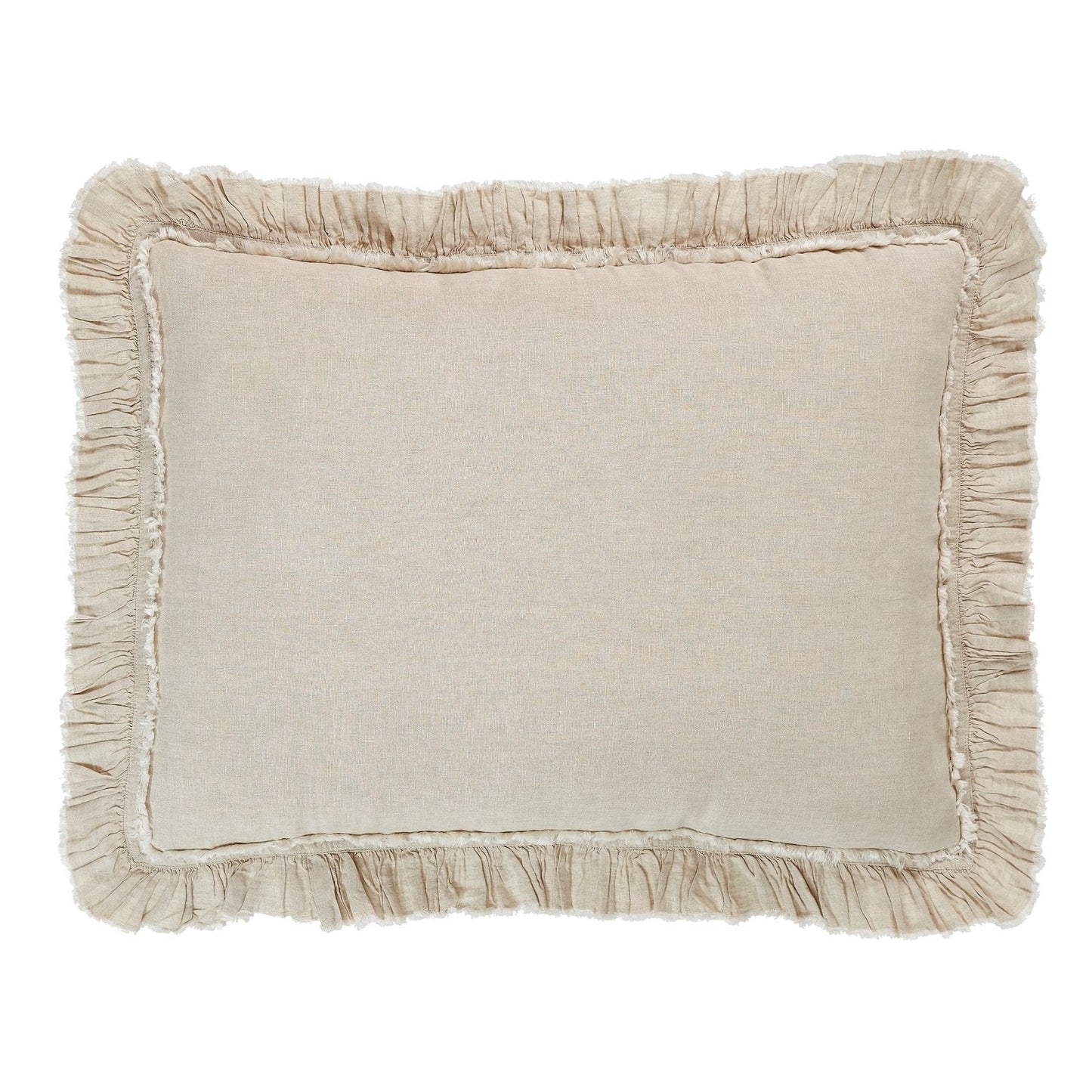 Ruffle European Linen Duvet Sham