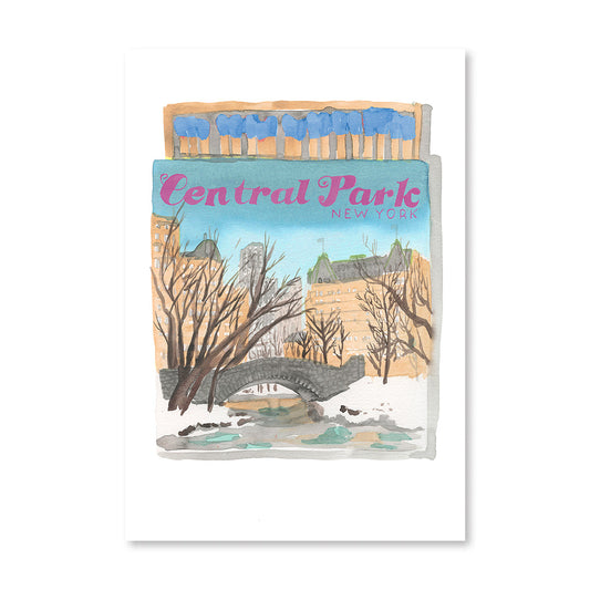 Central Park NYC Matchbook Art Print - Osadia Concept Store