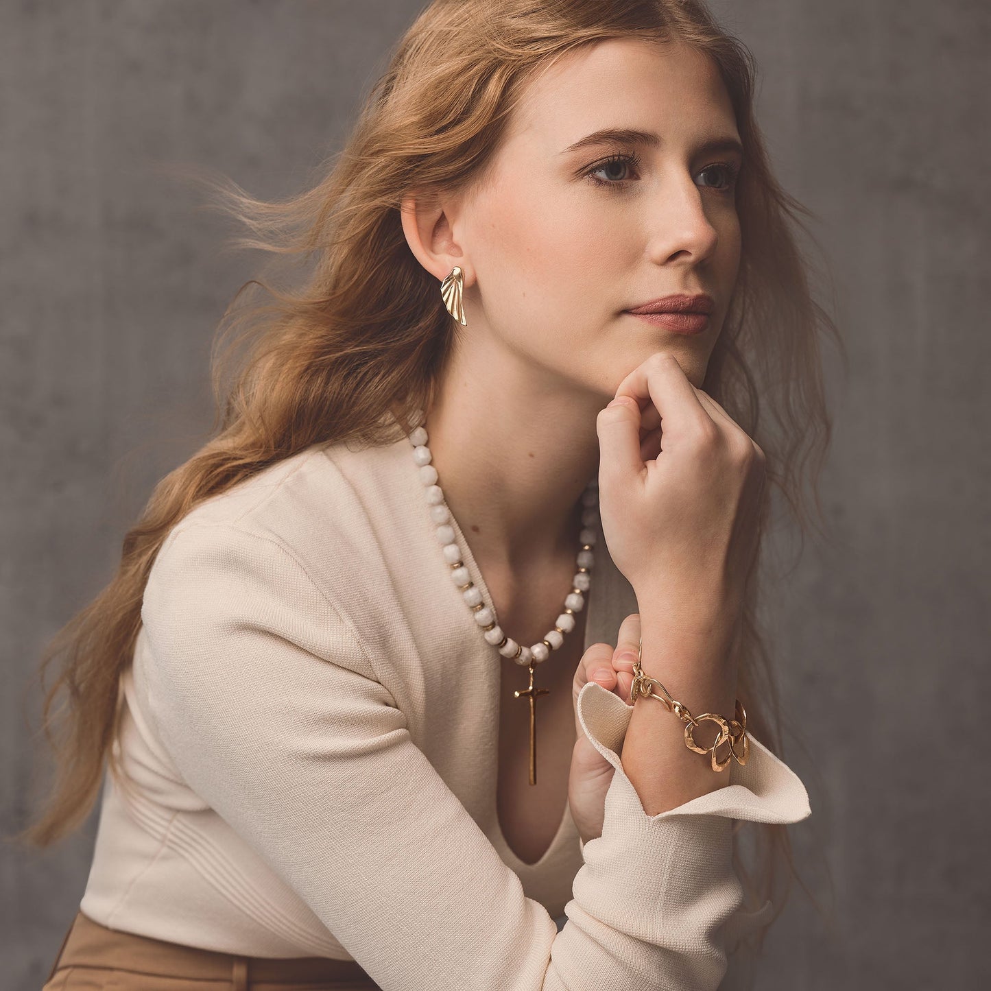 Ania Bronze Earrings