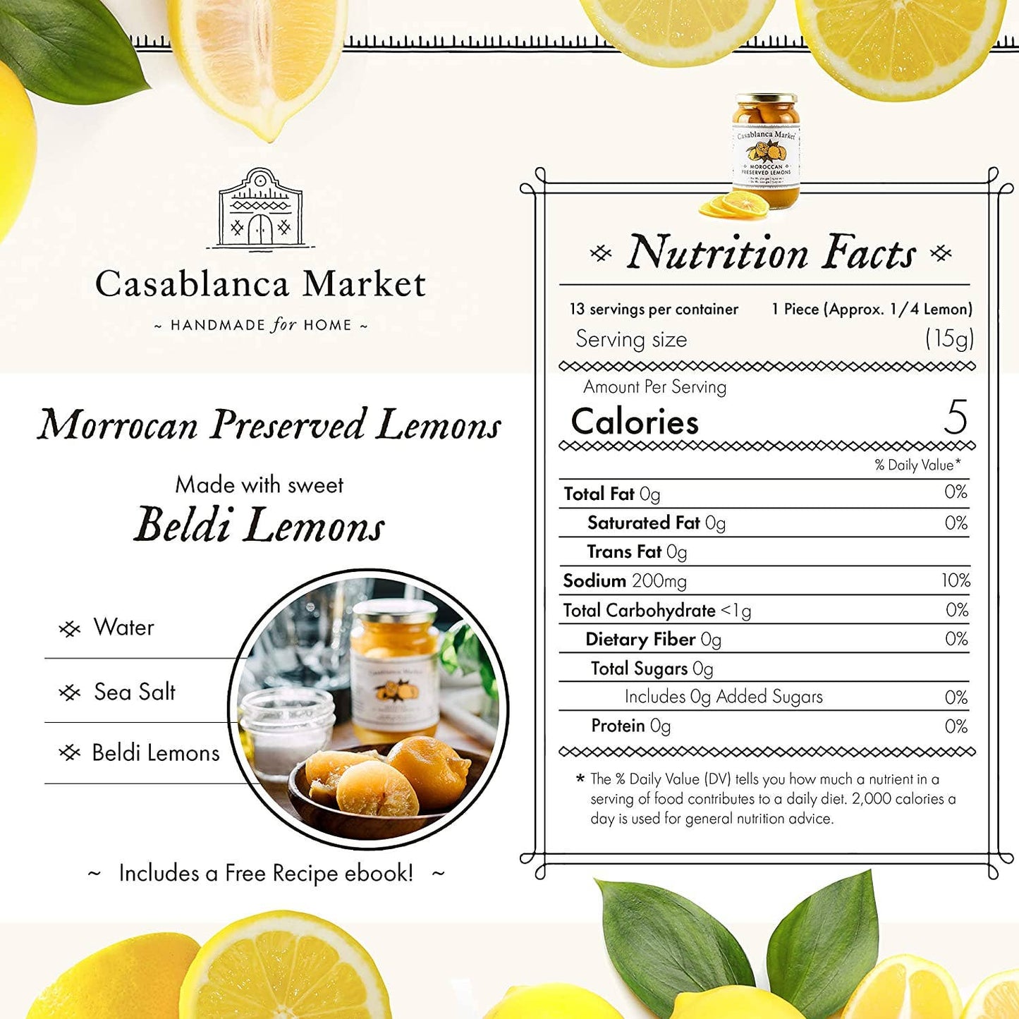 Casablanca Market Preserved Lemons - Small
