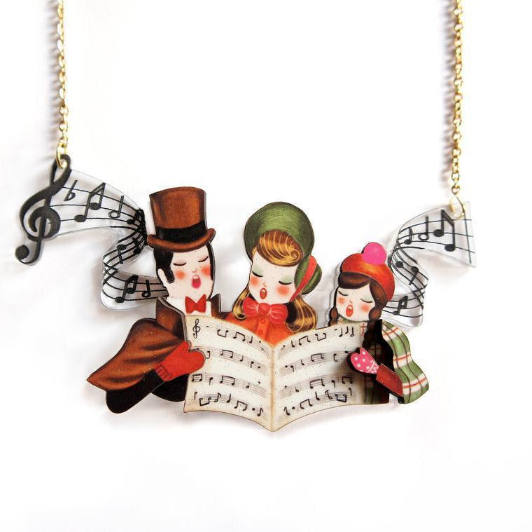 Christmas Carols Necklace by Laliblue