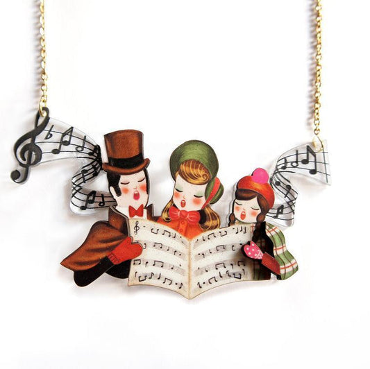Christmas Carols Necklace by Laliblue