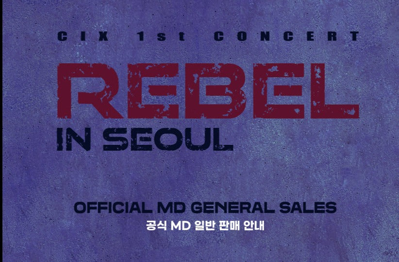 Cix - 1st Concert Rebel In Seoul Official Merch