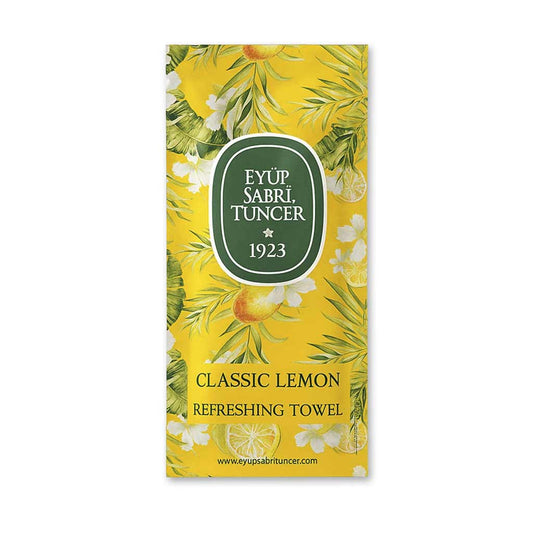 Eyup Sabri Tuncer Classic Lemon Scented Refreshing Wipes – 150 Pack, Small Size