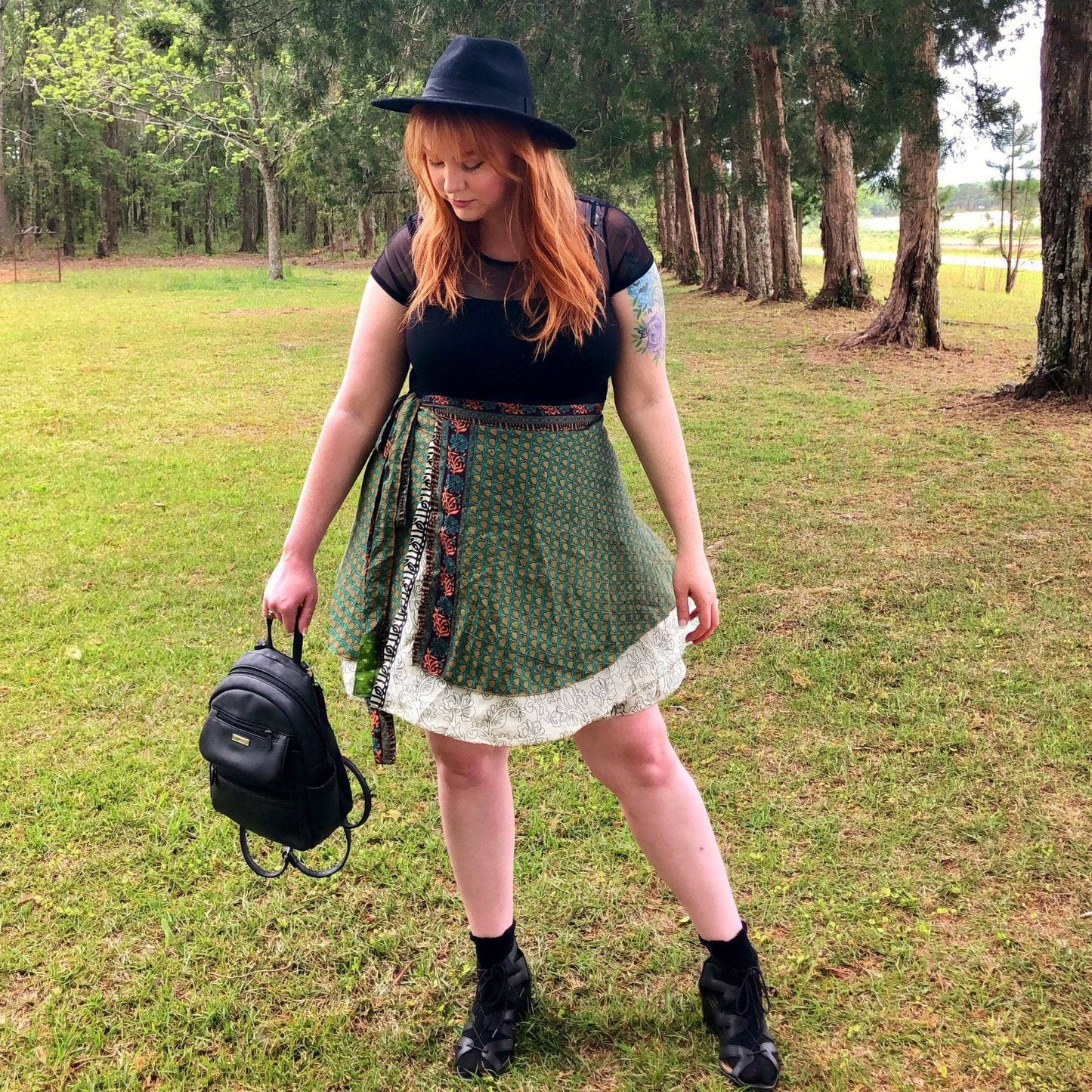 Knee-Length: "Mini" Sari Wrap Skirts