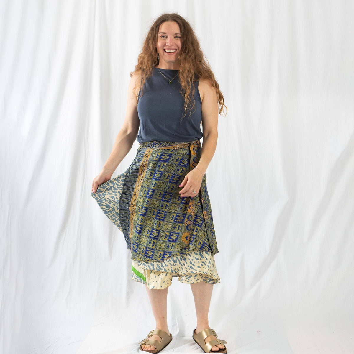 The Original Boho Reclaimed Sari Wrap Skirt
