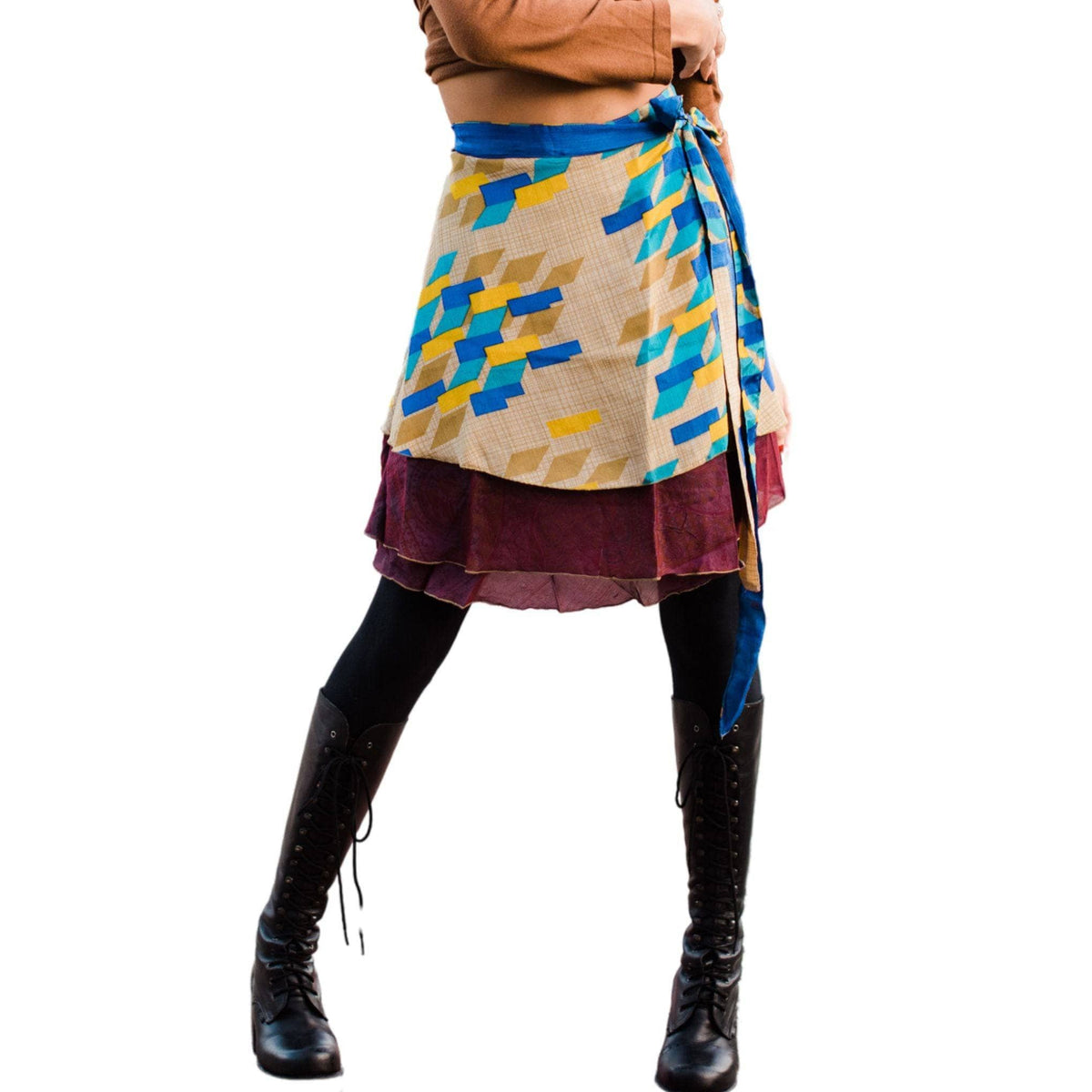 The Original Boho Reclaimed Sari Wrap Skirt