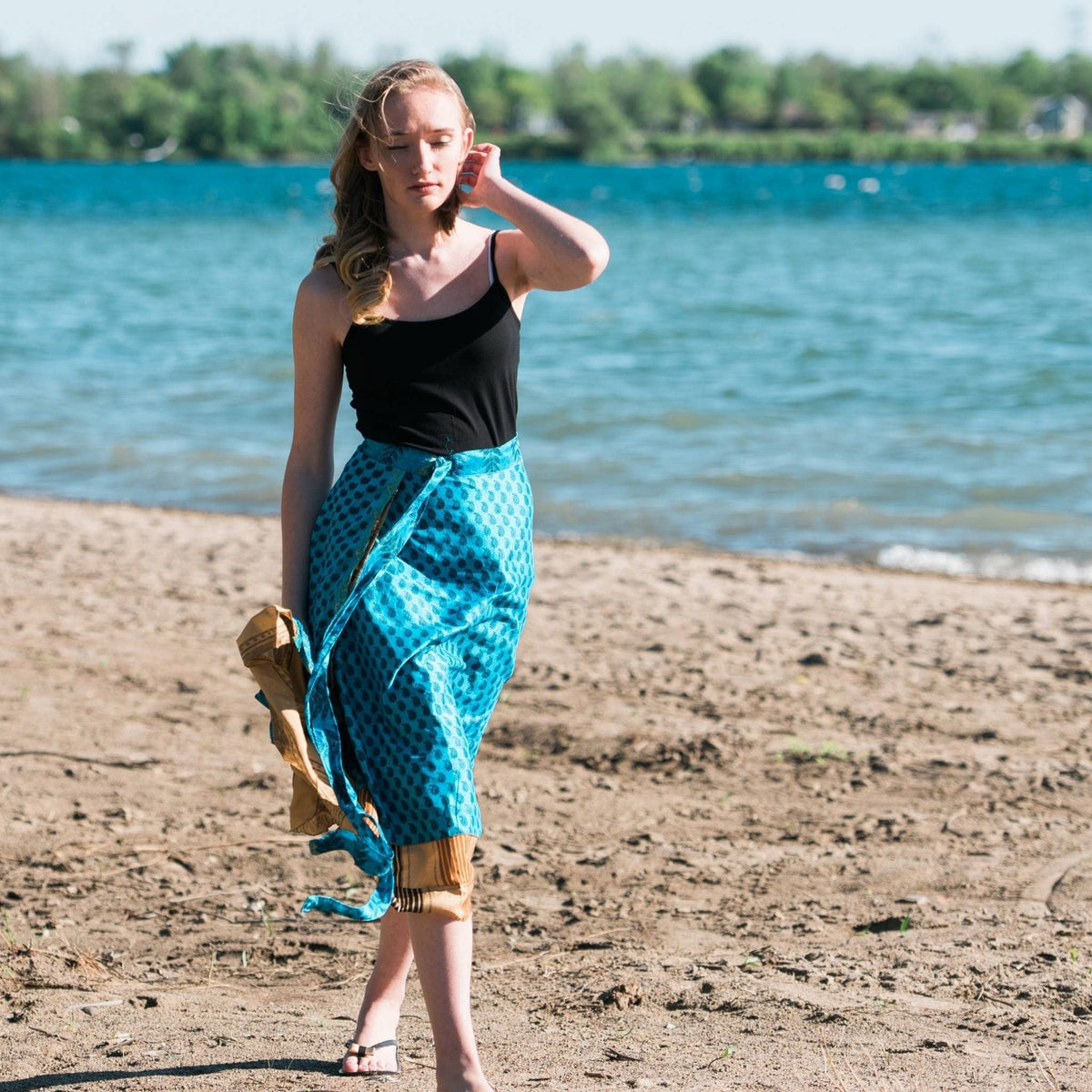 The Original Boho Reclaimed Sari Wrap Skirt