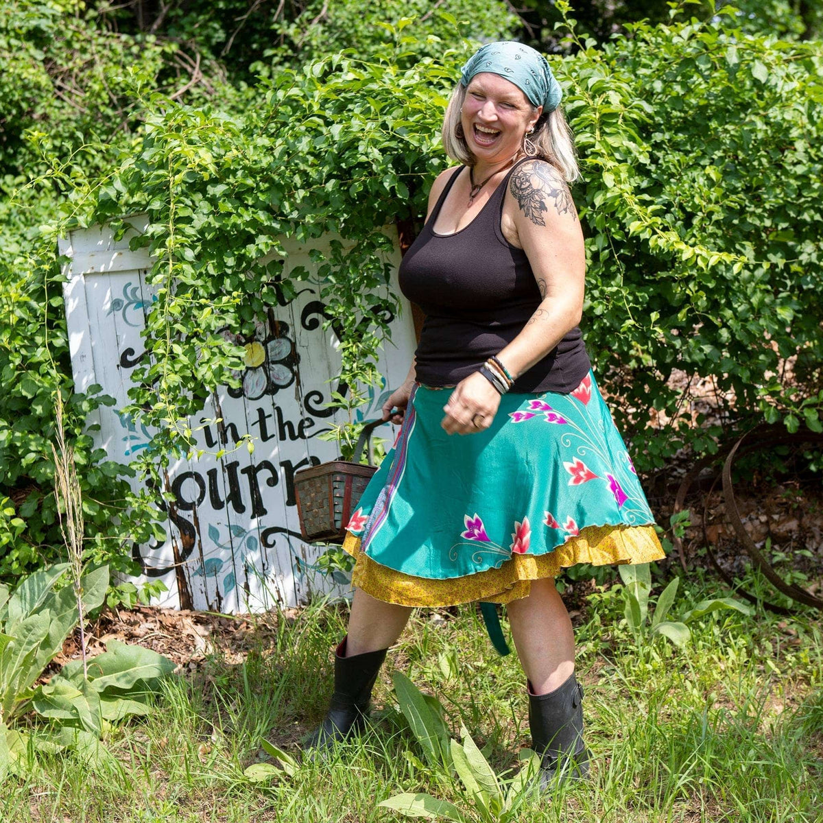 The Original Boho Reclaimed Sari Wrap Skirt
