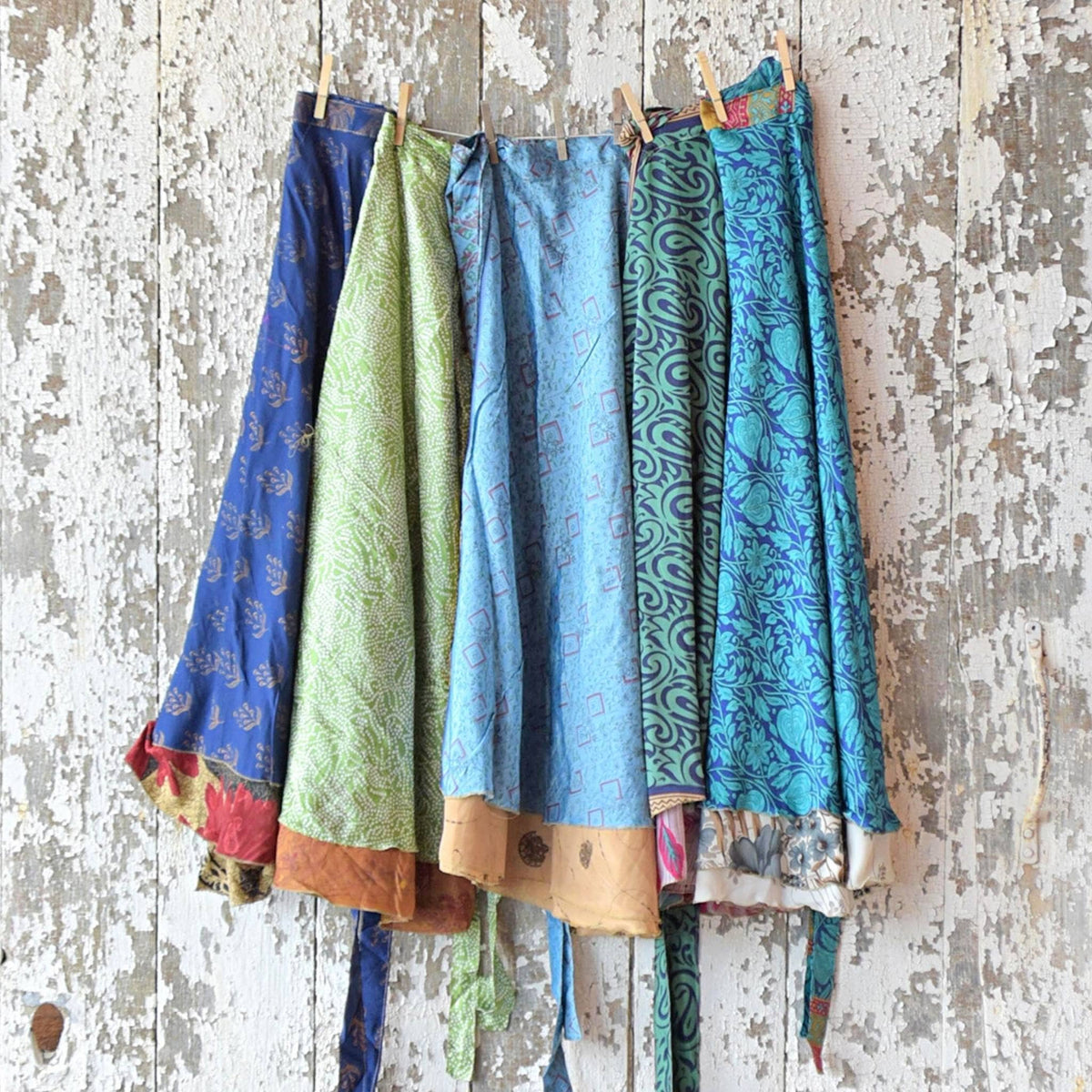 The Original Boho Reclaimed Sari Wrap Skirt