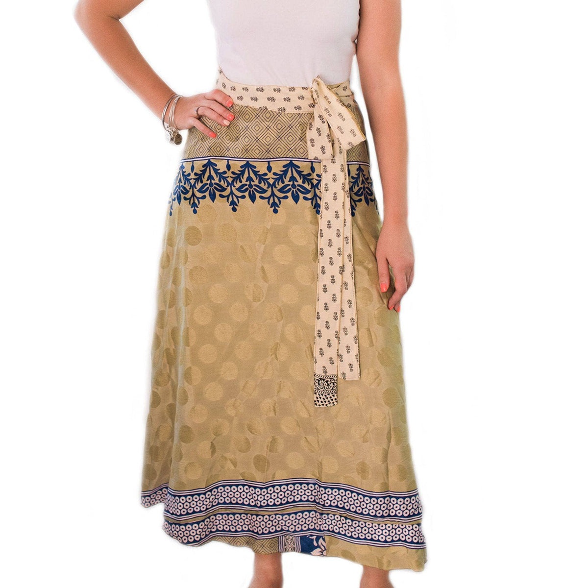 The Original Boho Reclaimed Sari Wrap Skirt