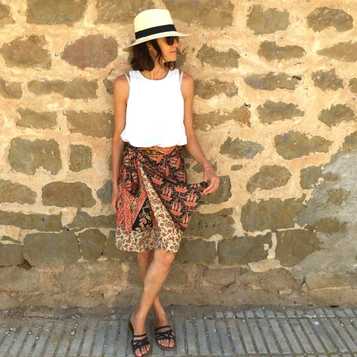 The Original Boho Reclaimed Sari Wrap Skirt
