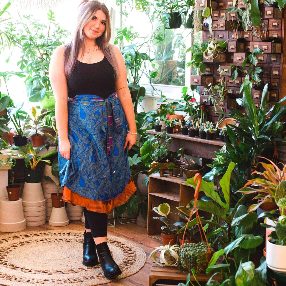 The Original Boho Reclaimed Sari Wrap Skirt