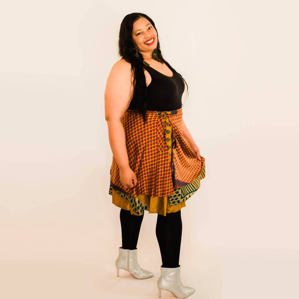 The Original Boho Reclaimed Sari Wrap Skirt