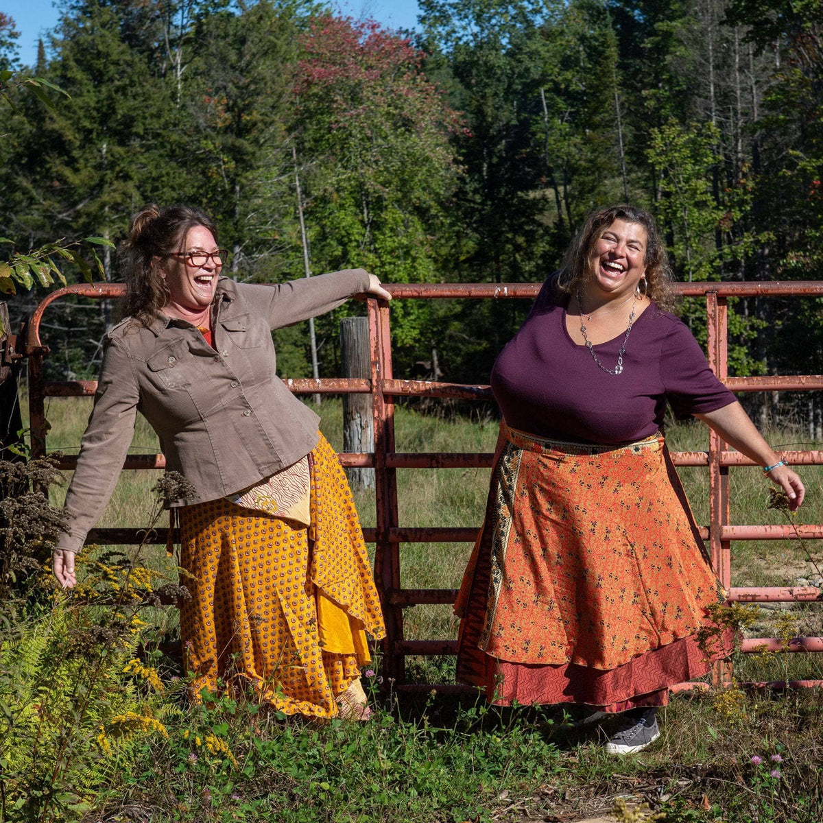 The Original Boho Reclaimed Sari Wrap Skirt