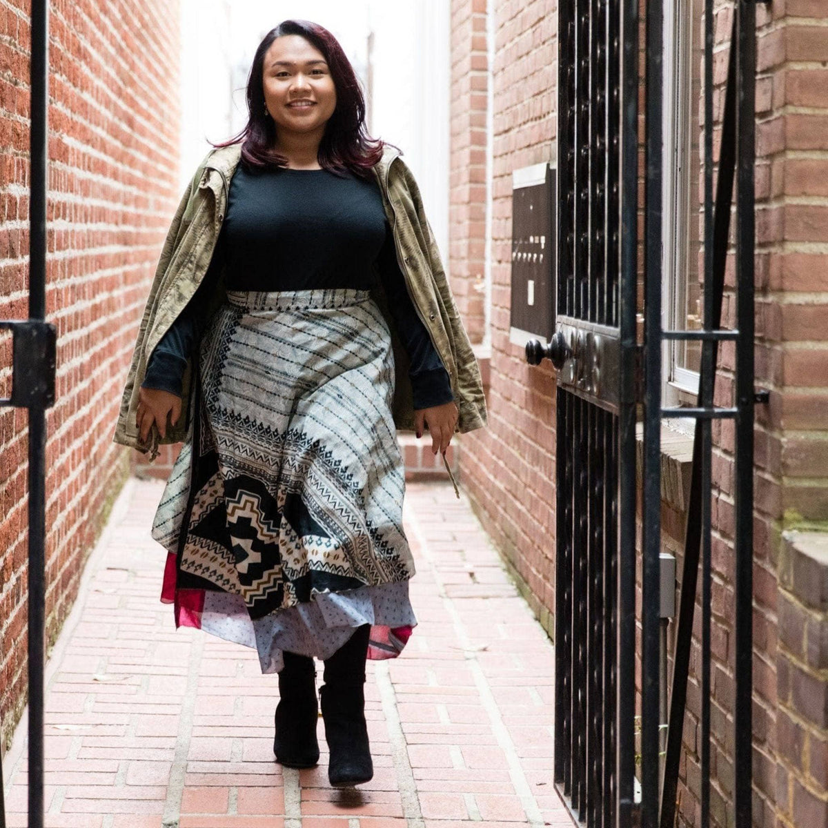 The Original Boho Reclaimed Sari Wrap Skirt