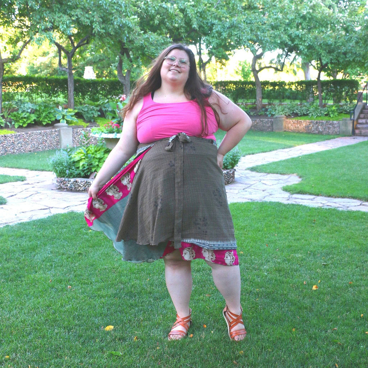 The Original Boho Reclaimed Sari Wrap Skirt