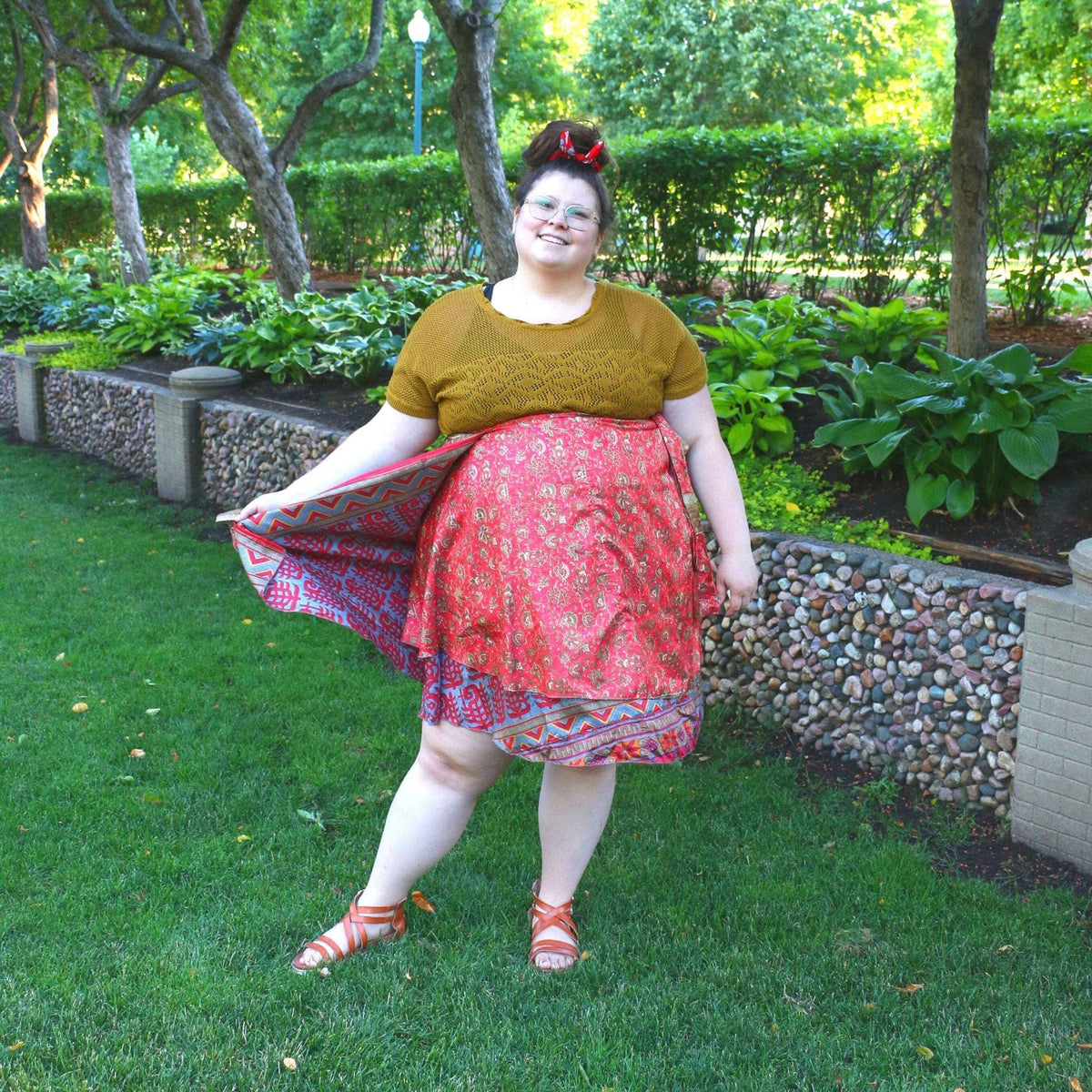 The Original Boho Reclaimed Sari Wrap Skirt