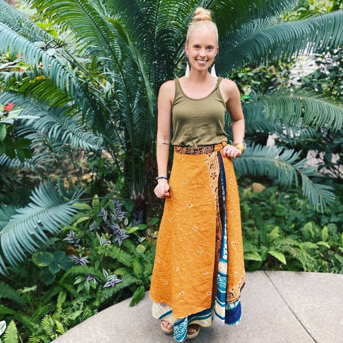 The Original Boho Reclaimed Sari Wrap Skirt