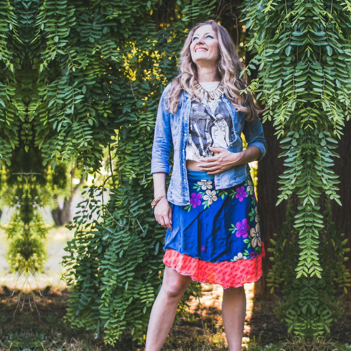 The Original Boho Reclaimed Sari Wrap Skirt