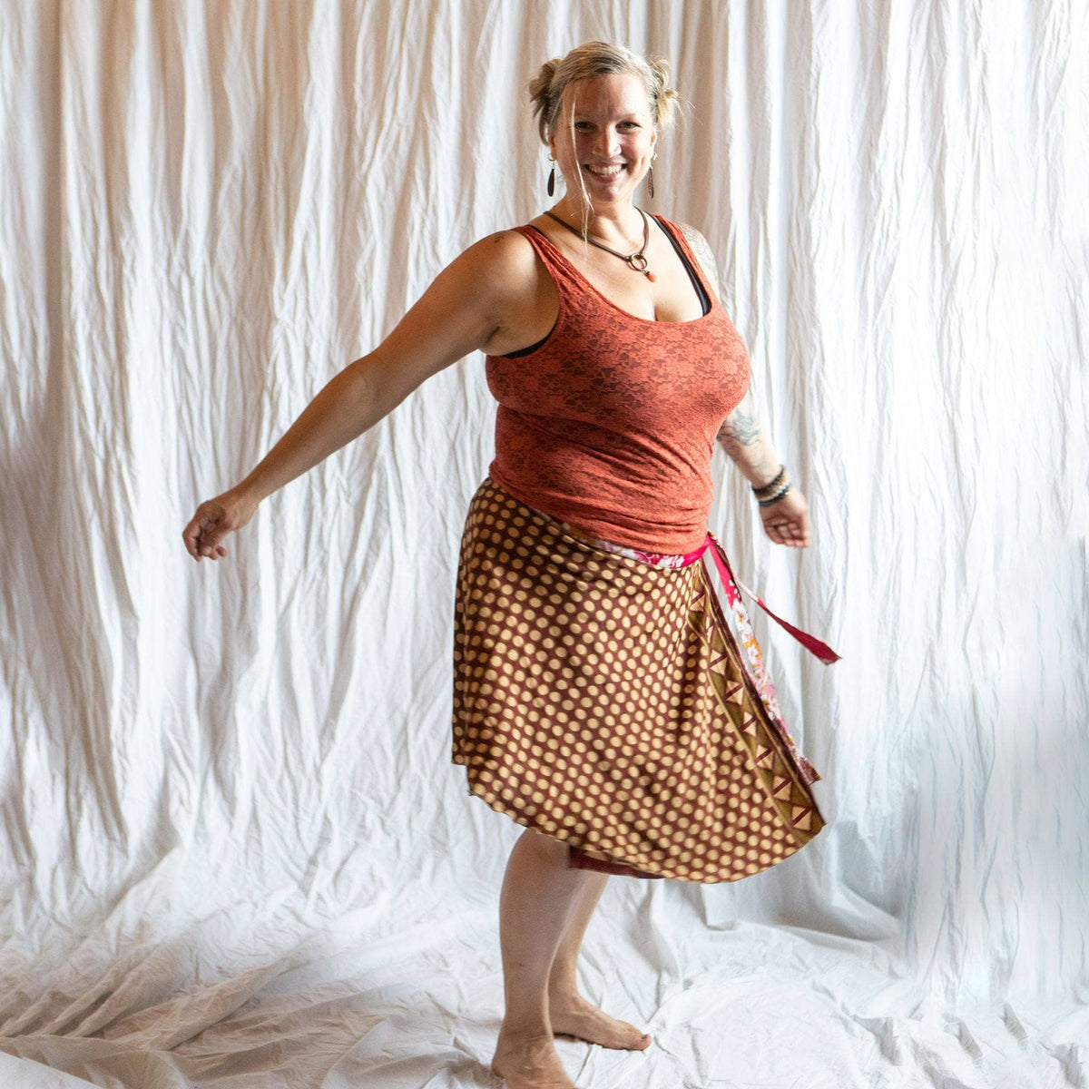 The Original Boho Reclaimed Sari Wrap Skirt