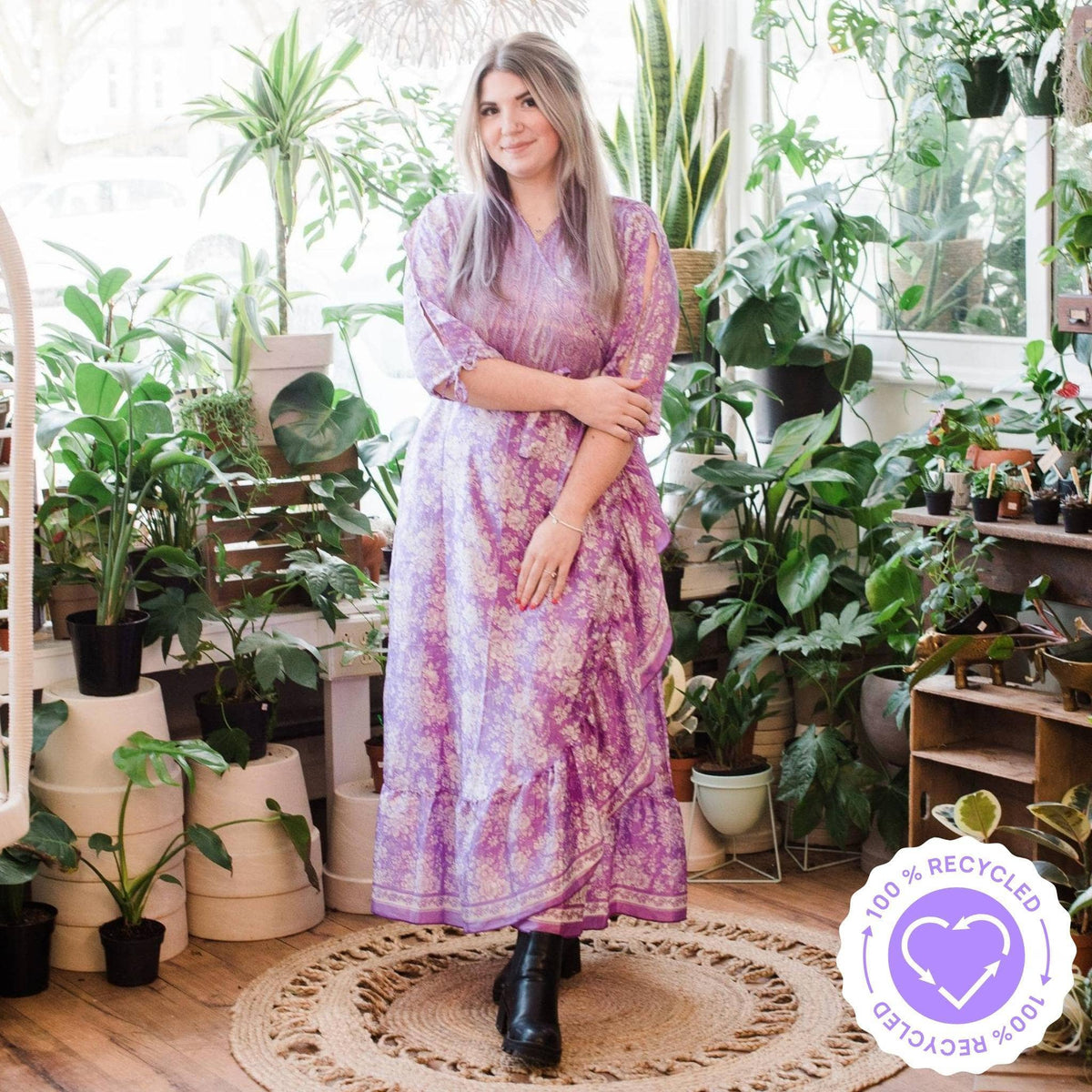 Warehouse Closeout: The Zaria - Sari Wrap Dress