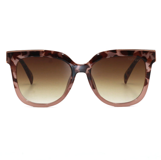 Coco - Tortoise Frame Brown Lens Wayfarer Sunglasses