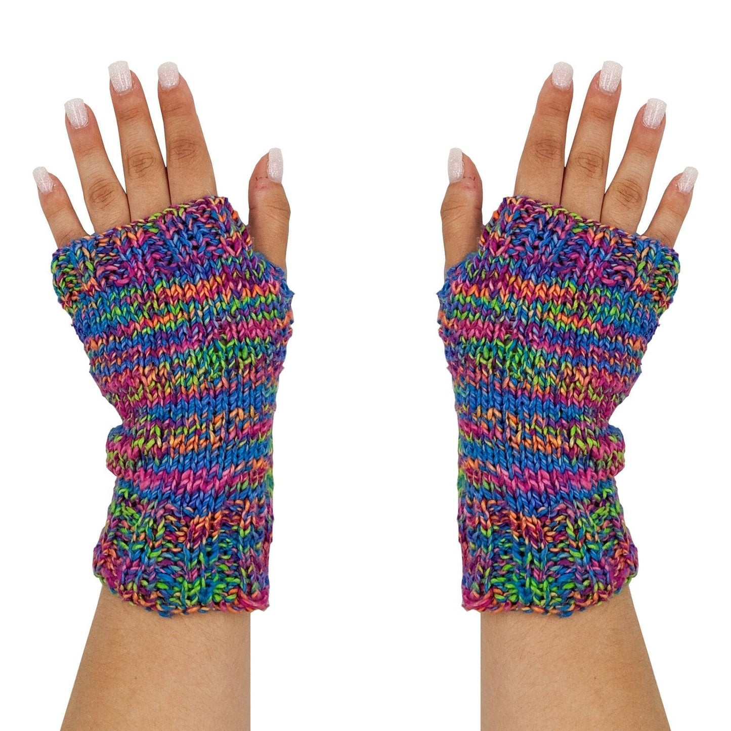 Colorful Fingerless Mitts Knitting and Crochet Kit - Osadia Concept Store