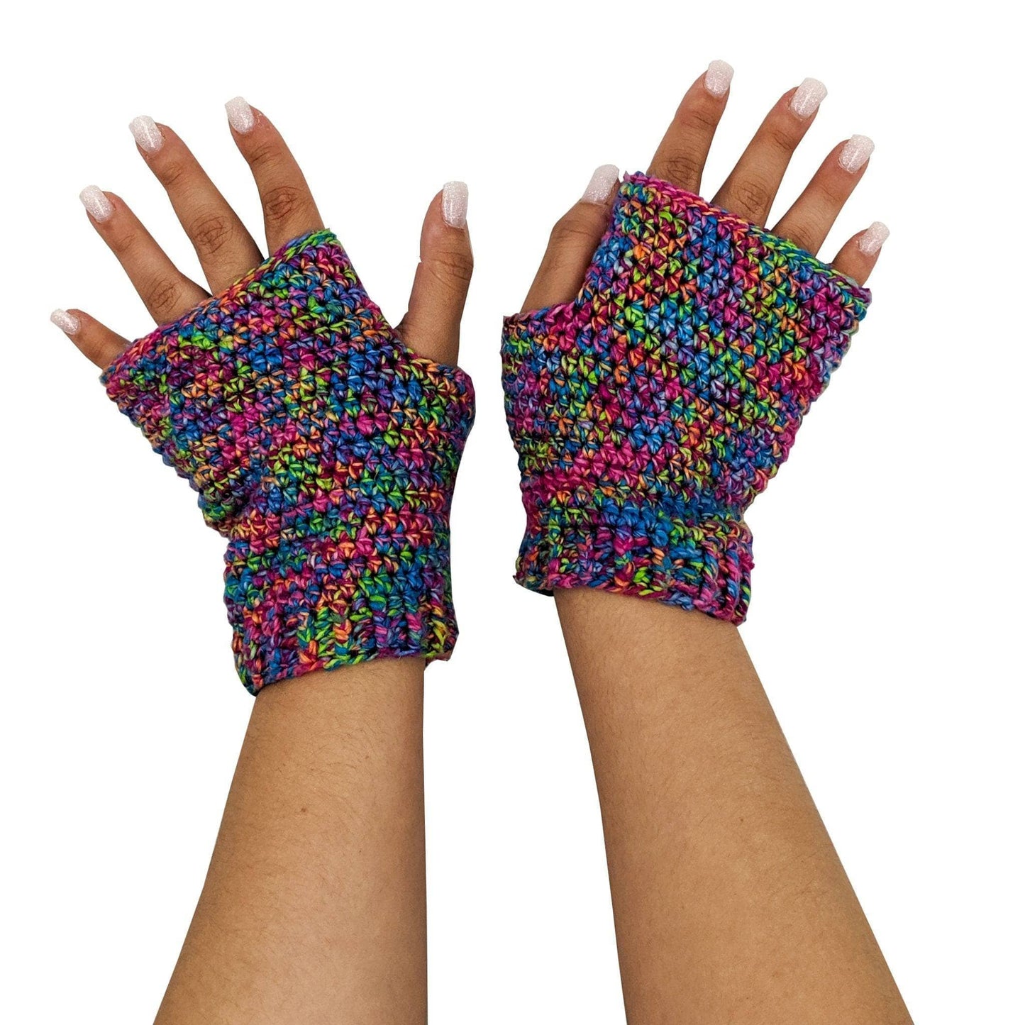 Colorful Fingerless Mitts Knitting and Crochet Kit - Osadia Concept Store