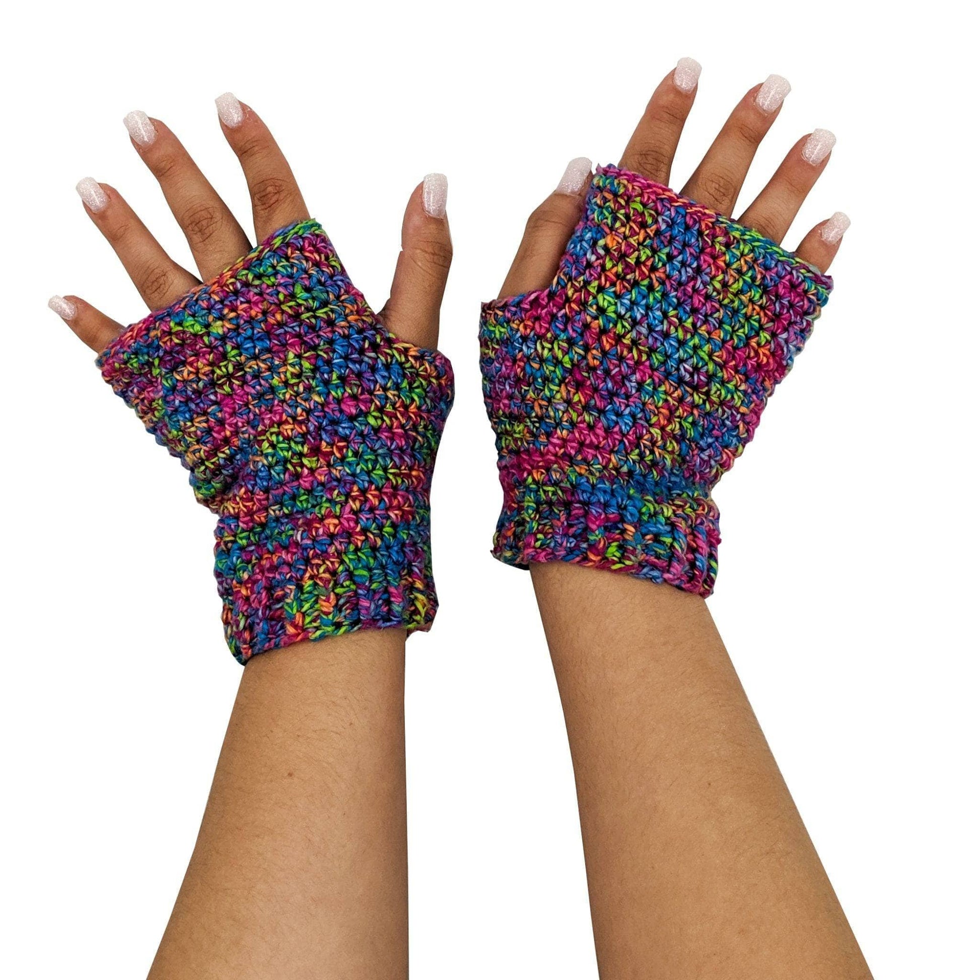 Colorful Fingerless Mitts Knitting and Crochet Kit - Osadia Concept Store