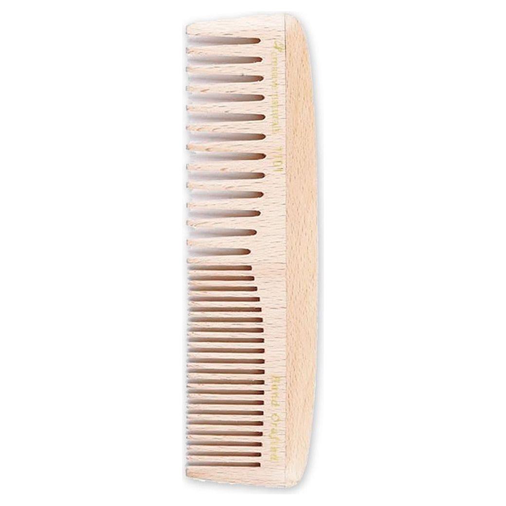 Birch Wood 8 Inch Fine and Medium-Tooth Comb