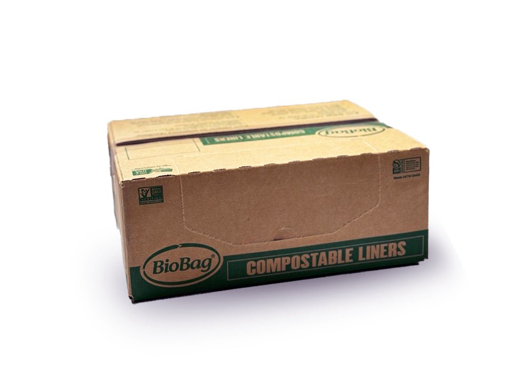 BioBag Compostable 3 Gallon Bag Liners - 16.9in x 17.7in, SKU 03G1718