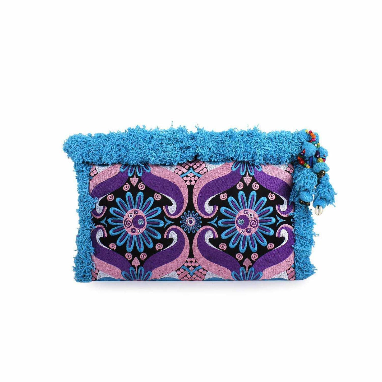 Computer Case | Oversize Pom Pom Clutch - Thailand