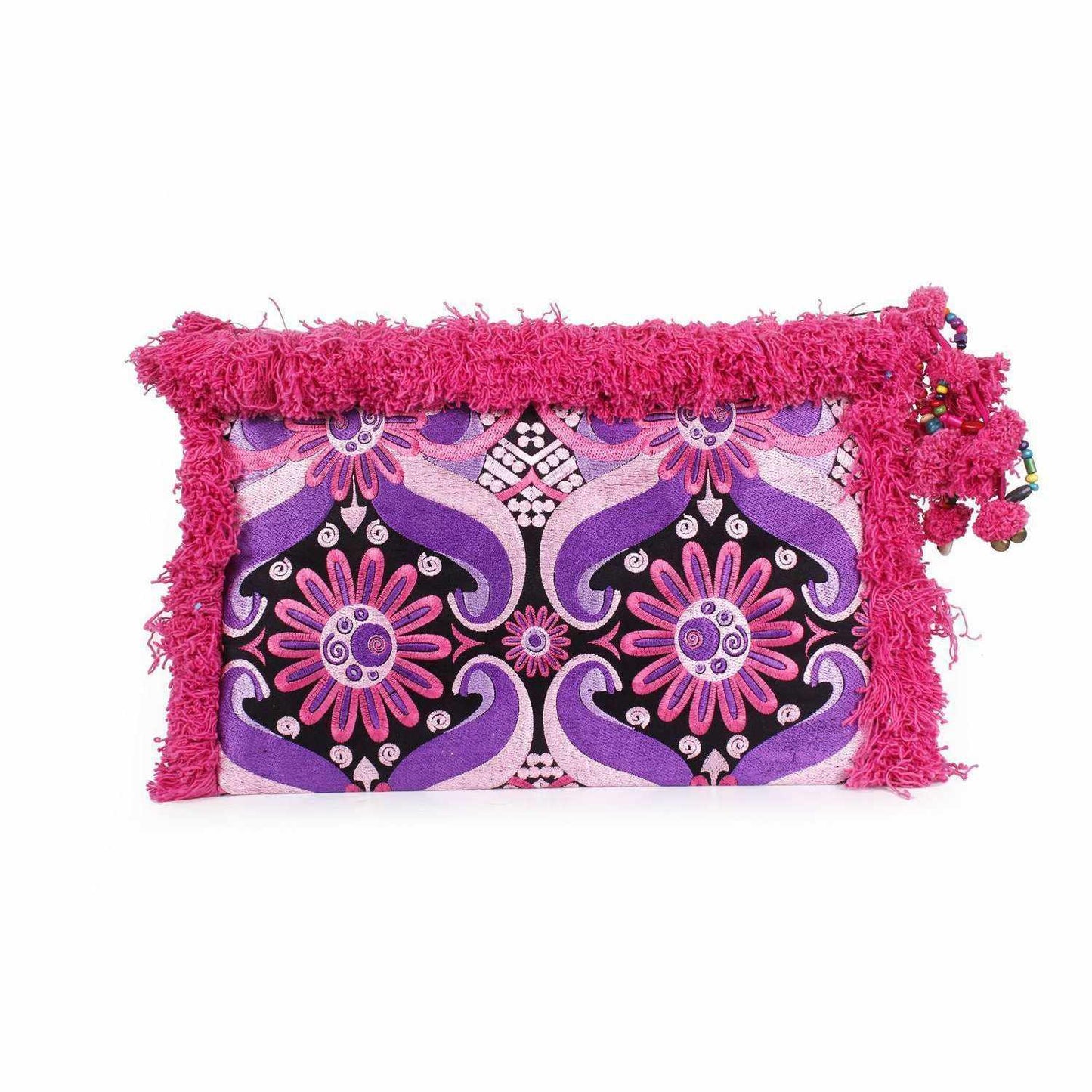 Computer Case | Oversize Pom Pom Clutch - Thailand