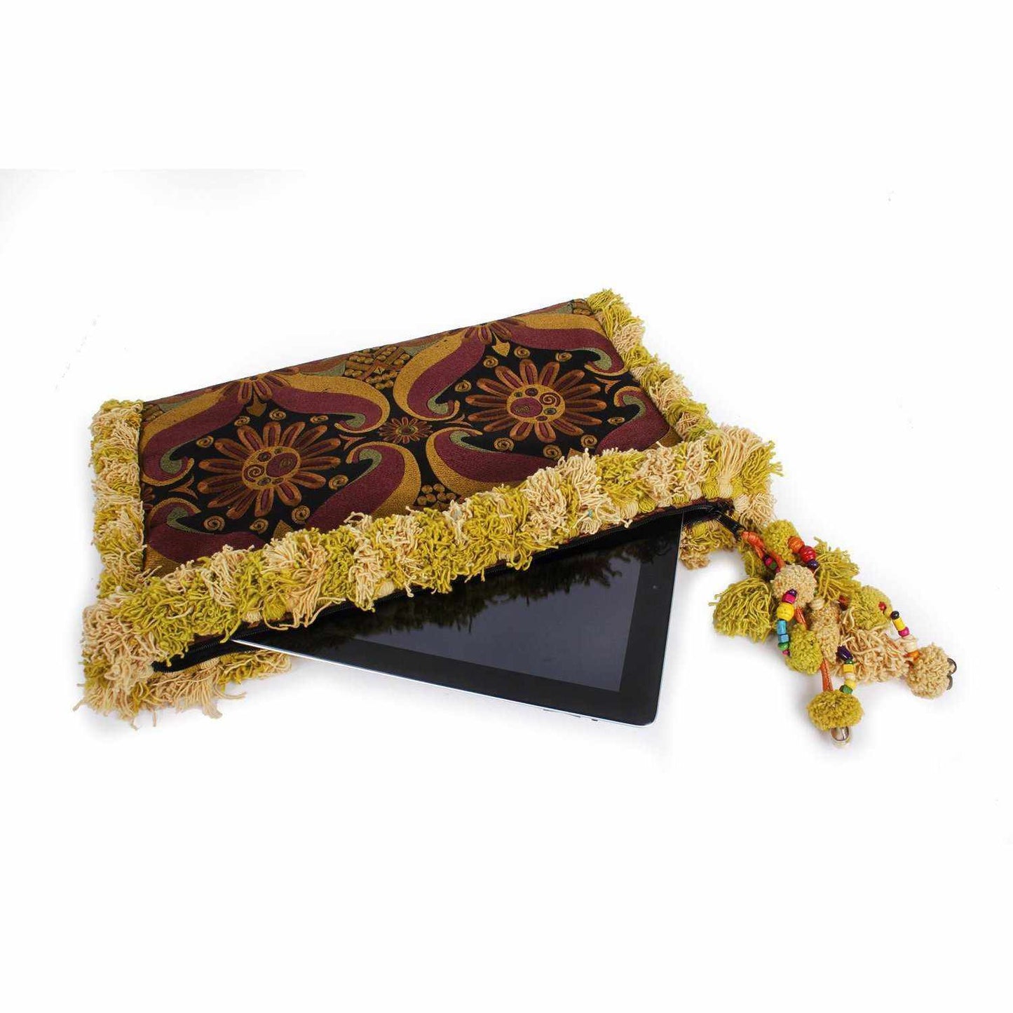Computer Case | Oversize Pom Pom Clutch - Thailand
