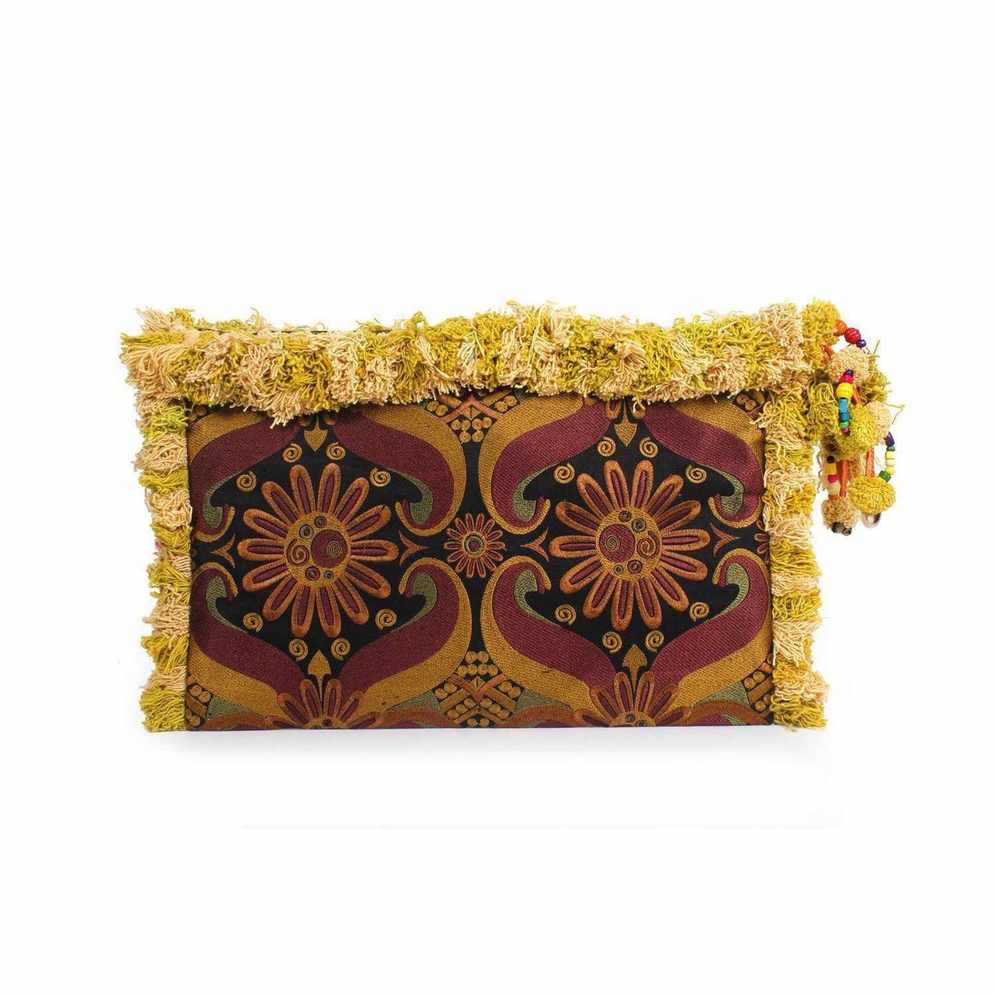 Computer Case | Oversize Pom Pom Clutch - Thailand