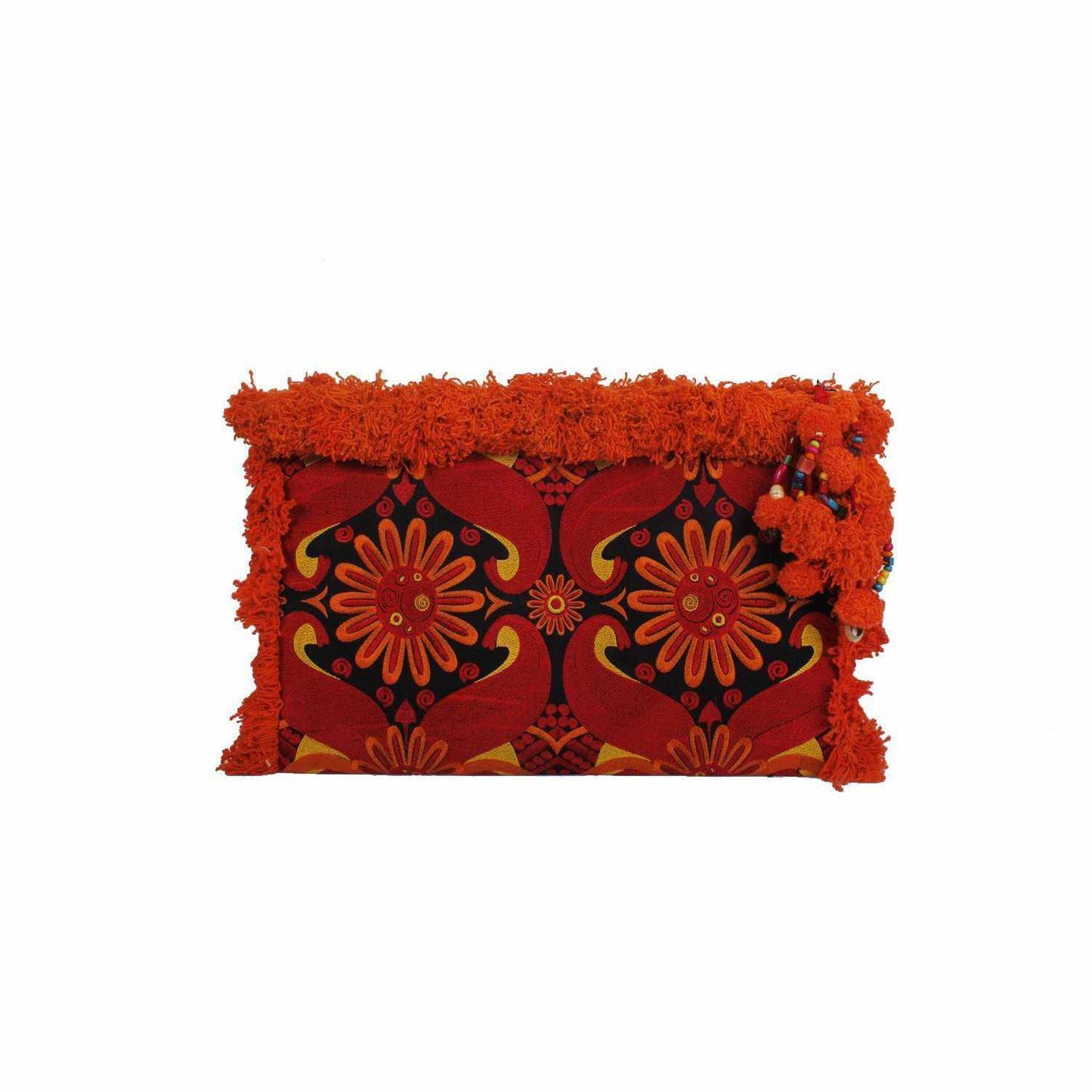 Computer Case | Oversize Pom Pom Clutch - Thailand