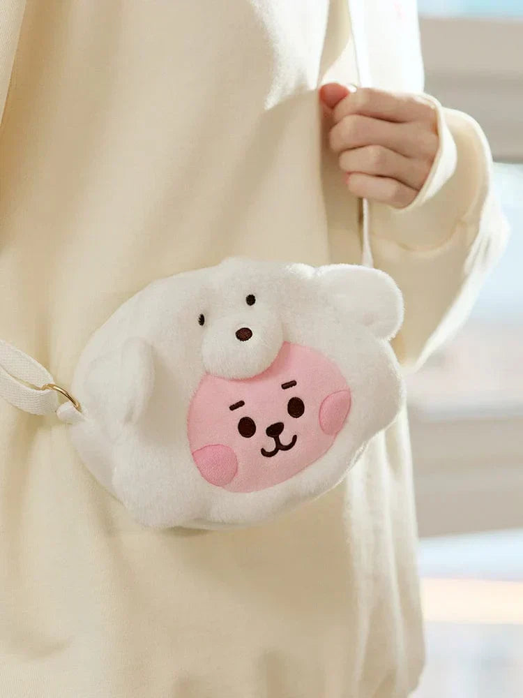 BT21 - Baby Fluffy Face Doll Cross Bag - Osadia Concept Store