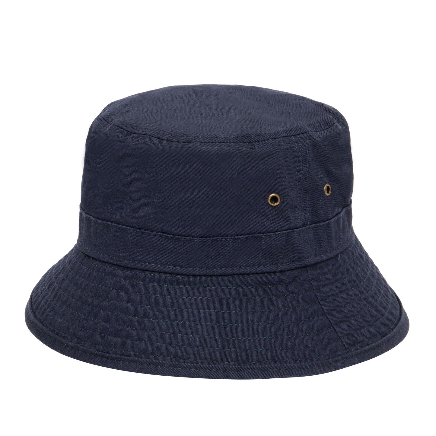 Men's washed cotton bucket with side grommets
