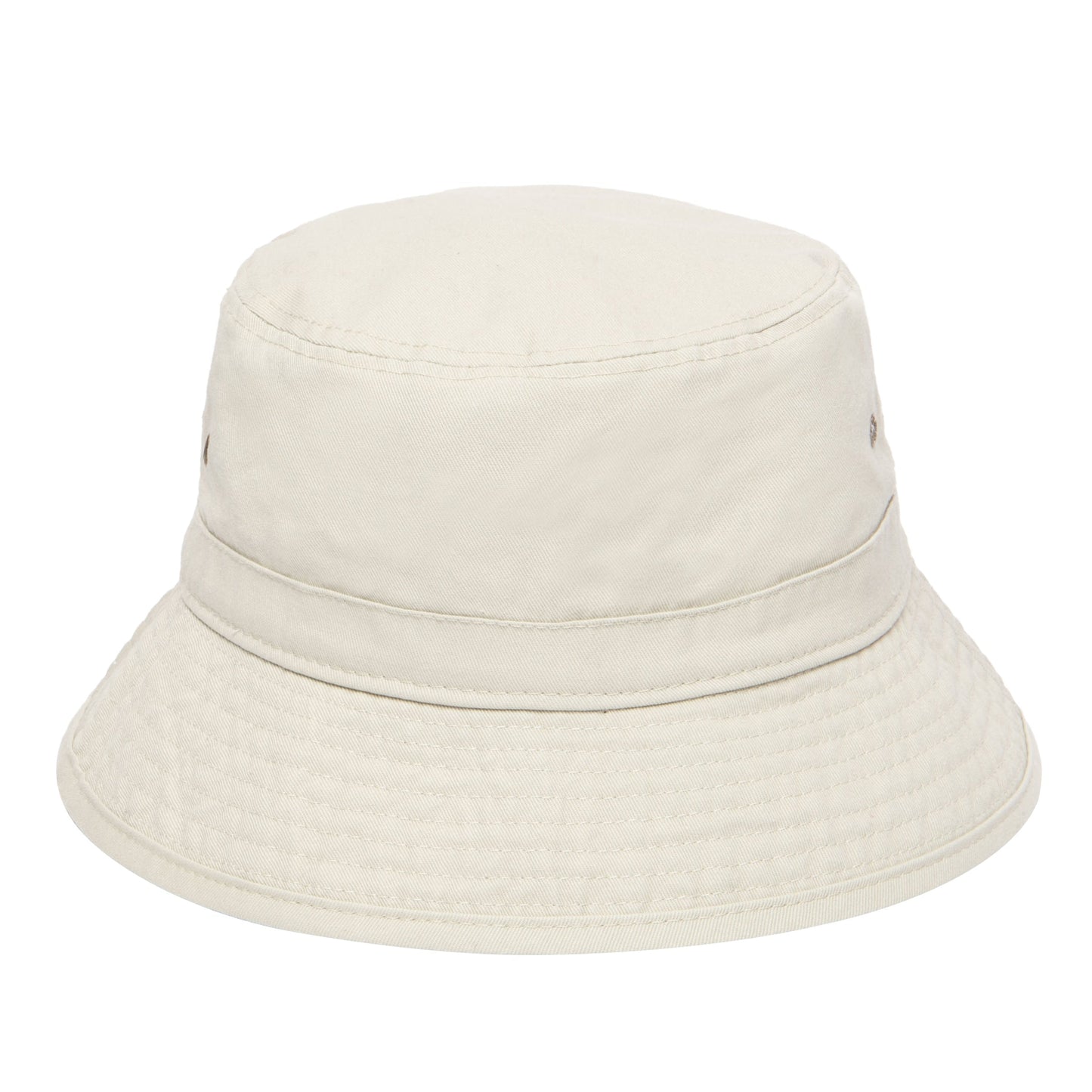 Men's washed cotton bucket with side grommets