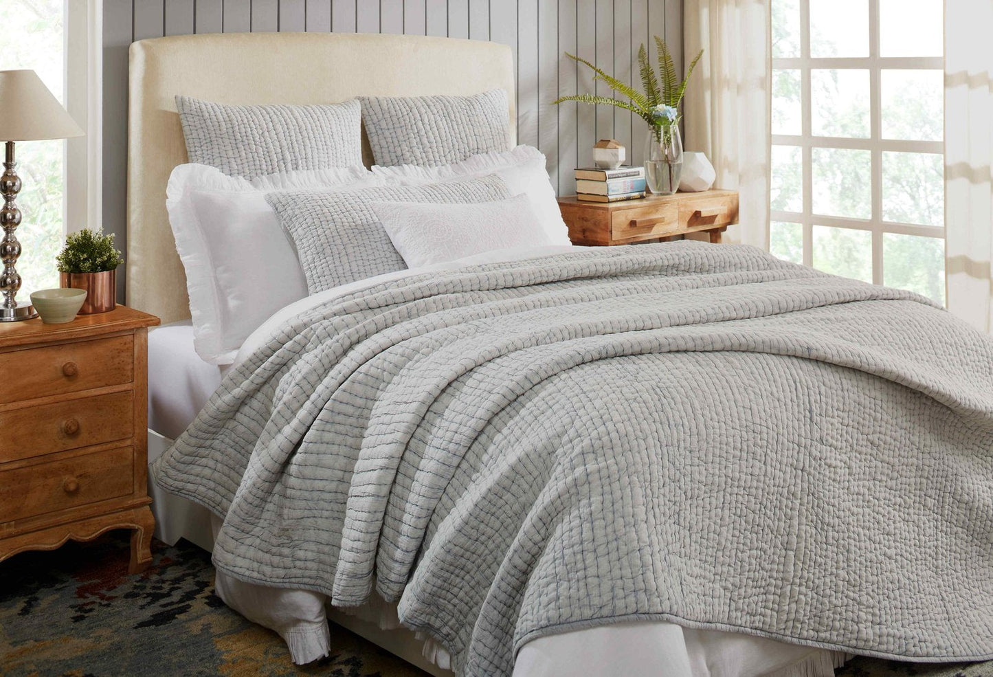 Bella Stone Washed Cotton Quilt