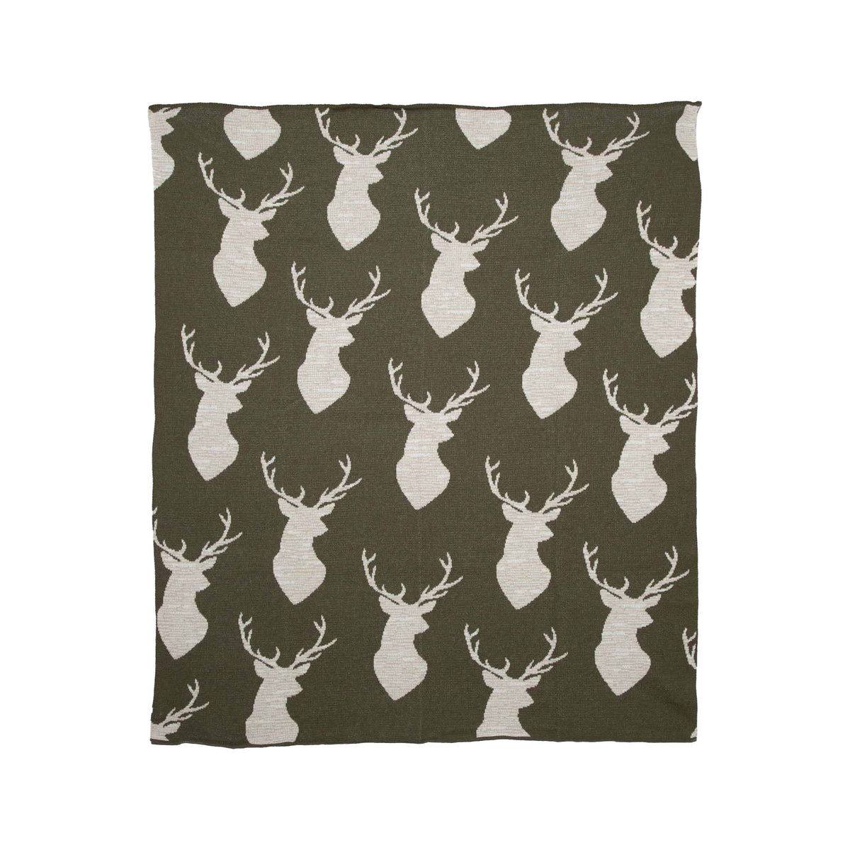 Oh Deer - Cotton Sustainable Knit Throw Blanket