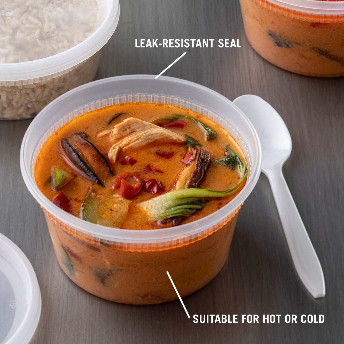 Pactiv Newspring DELItainer 12 oz PP Food Container with Lid, Clear (QTY 240), SKU YL2512