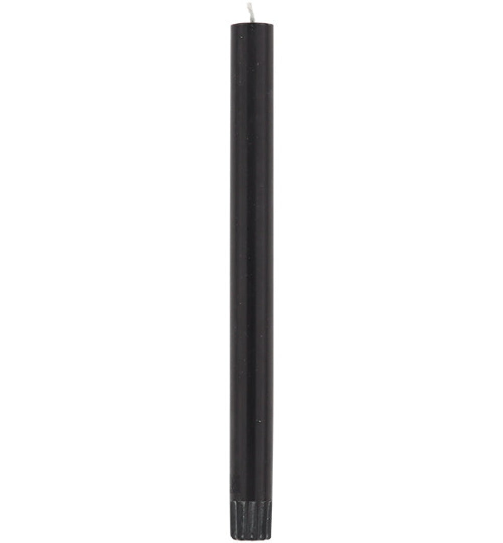 S/25 Jet Black Dinner Candles