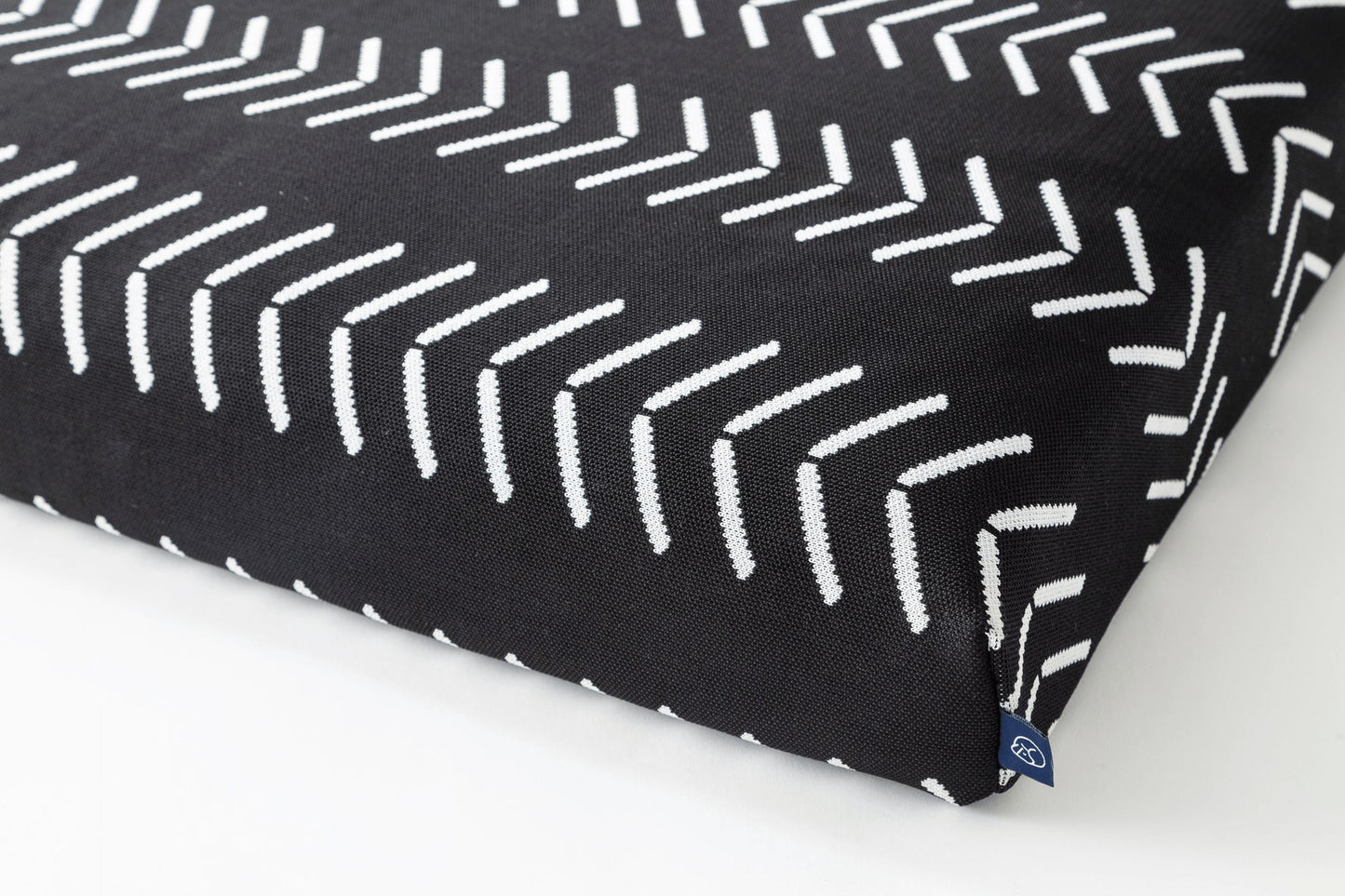 Black Chevron | Boho Dog Bed or Bed Cover