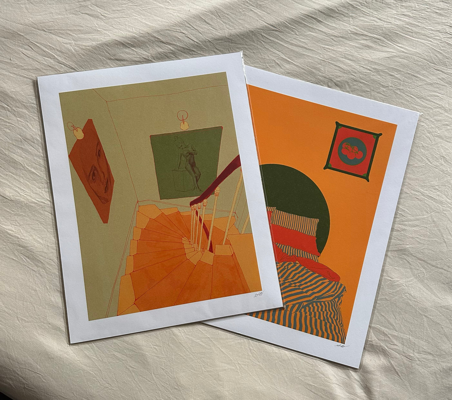 Bay Windows Print by Stephanie Browne