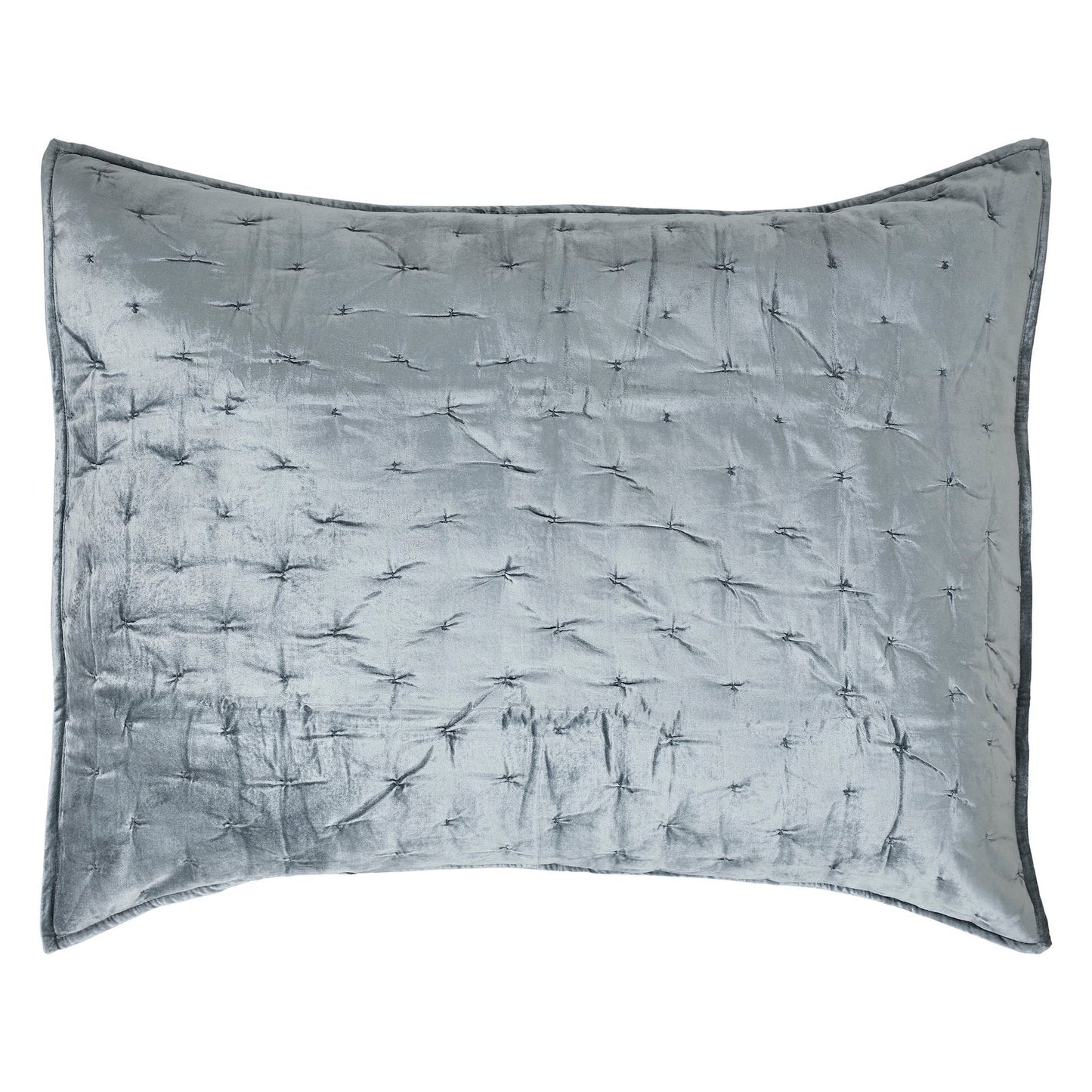 Luna Hand Pinched Velvet Quilt Sham - Clearance