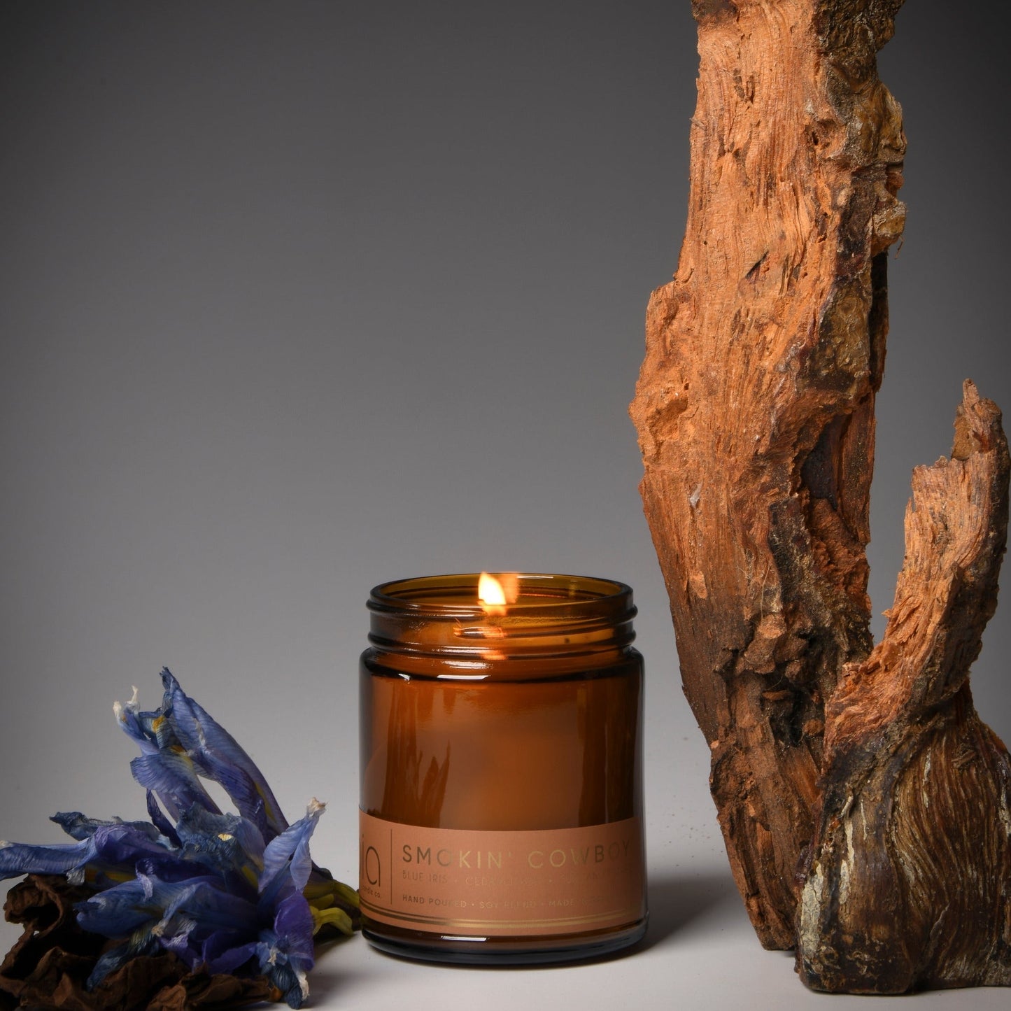 Smokin' Cowboy Tuscan Leather & Sandalwood Soy Blend Candle